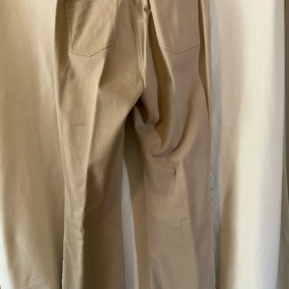 Ralph Lauren tan Pants with Blue beading around pockets and down pant legs - Picture 3 of 5